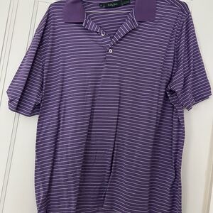 Bobby Jones Purple Polo Shirt with Stripes